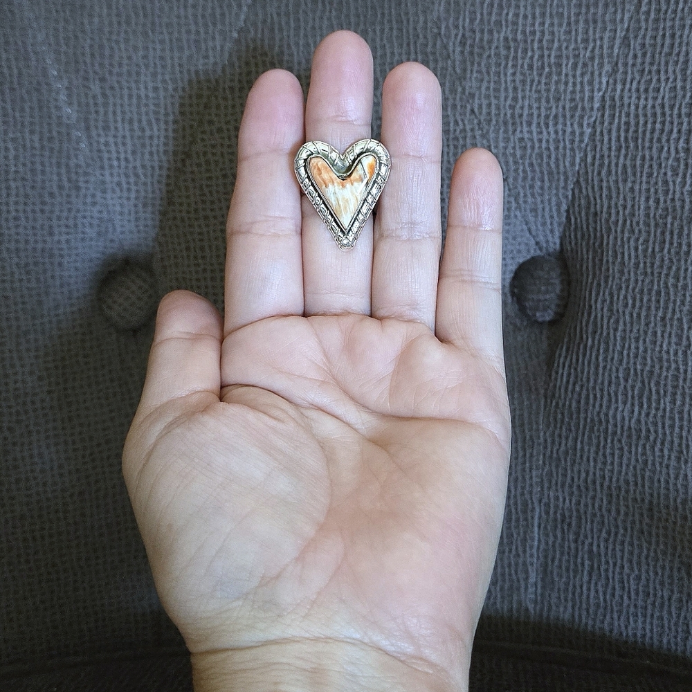 Shivam Copper Turquoise Heart🧡 Statement Ring💍 - Picture 16 of 16